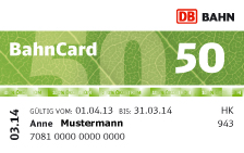 BahnCard 50 - Die BC50
