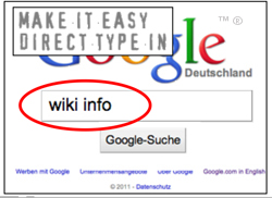 wiki info direkt type in zu wikipedia